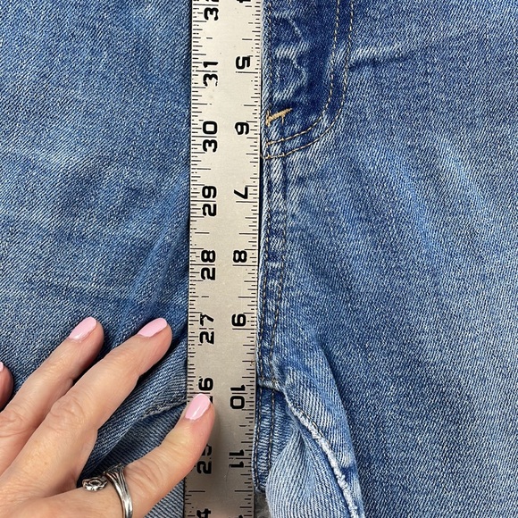 Gap Jeans Womens 30 Girlfriend Mid Rise Straight Ankle Medium Wash Stretch Denim - Picture 11 of 16